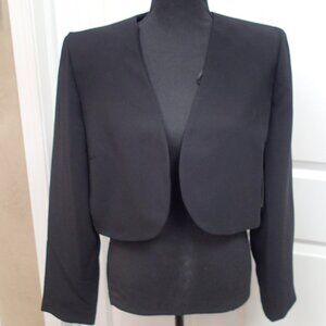Jacqueline Ferrar Crop Style Black Jacket  Size 10